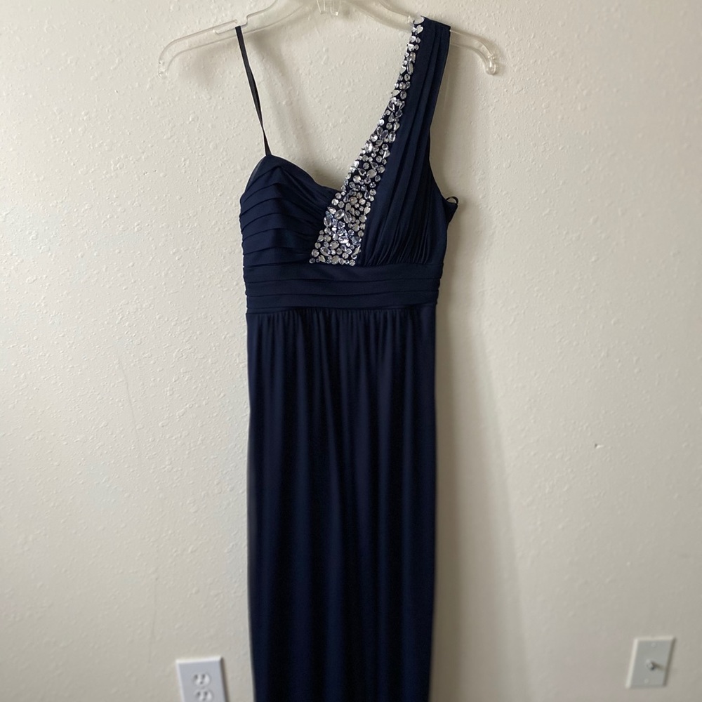 Half shoulder prom dress